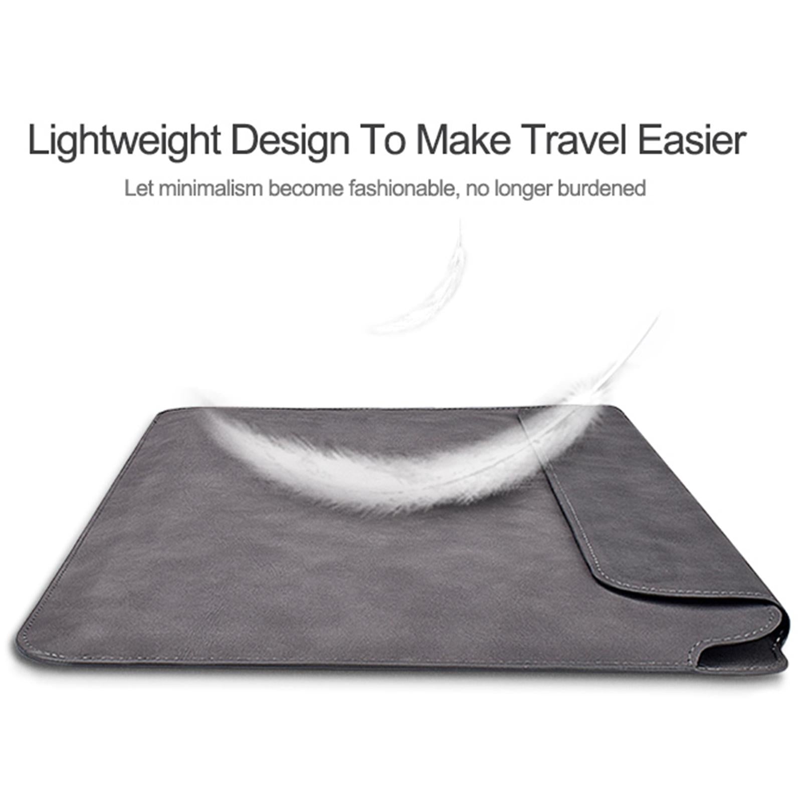 V562-A207767100ADE-202504021930-07 Lightweight Sheepskin Notebook Liner Bag - Deep Space Gray 14.1-15.4 Inch - Image 8