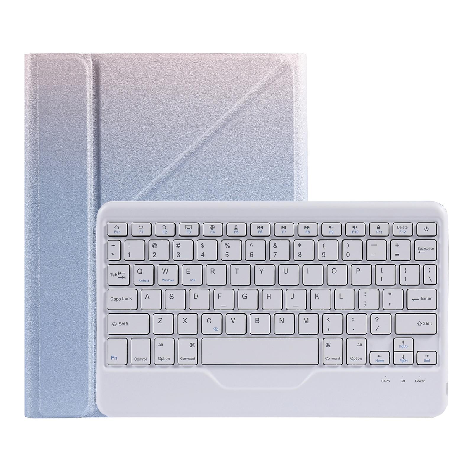 V562-A208066100ADE-202504291830-01 10.2 / 10.5 Inch Bluetooth Keyboard Tablet Case With Triangle Holder & Pen Slot - Black Diamond Pattern - Image 2