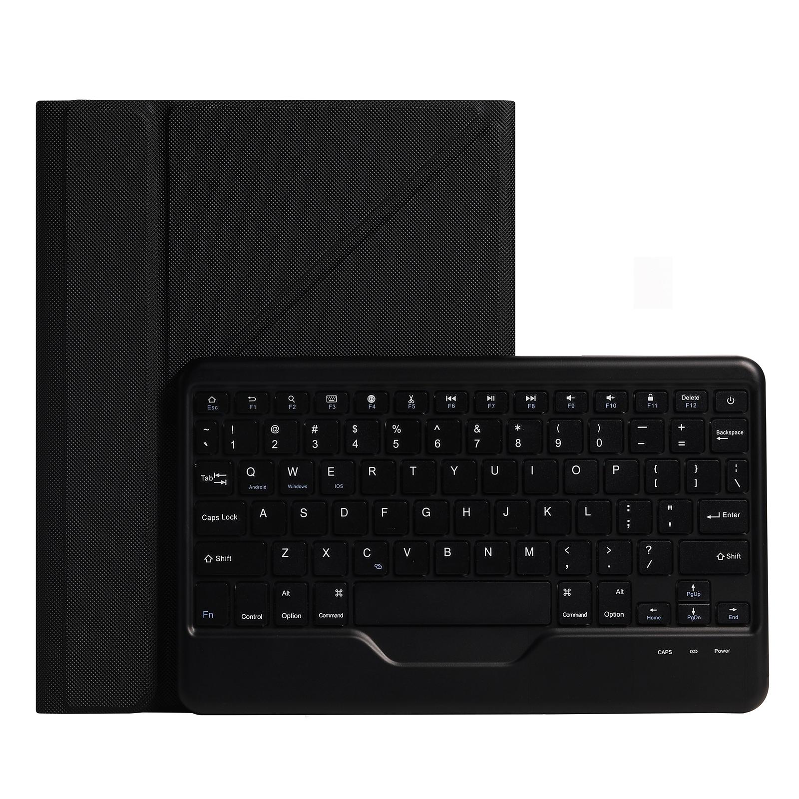 V562-A208066100ADE-202504291830-15 10.2 / 10.5 Inch Bluetooth Keyboard Tablet Case With Triangle Holder & Pen Slot - Black Diamond Pattern - Image 16
