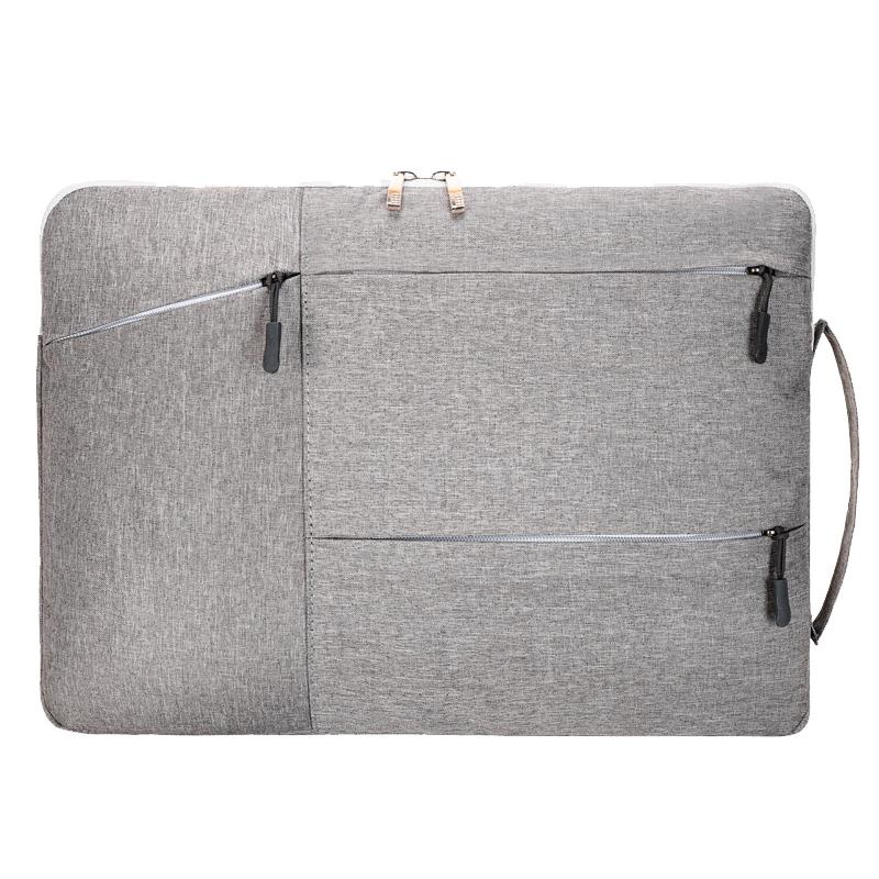 V562-A301383300ADE-202504022011-01 Portable Laptop Handbag - Fits 15.6-17 Inch - Casual Design - Grey - Image 2