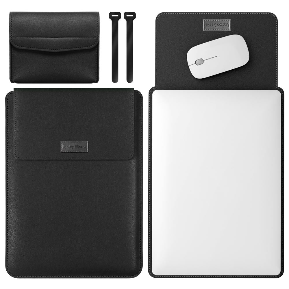 V562-A303402300ADE-202504022045-12 Lightweight Leather Computer Bag - 4-in-1 Portable - Fits 15.4 / 15.6 / 16.1 Inches - Yellow - Image 13