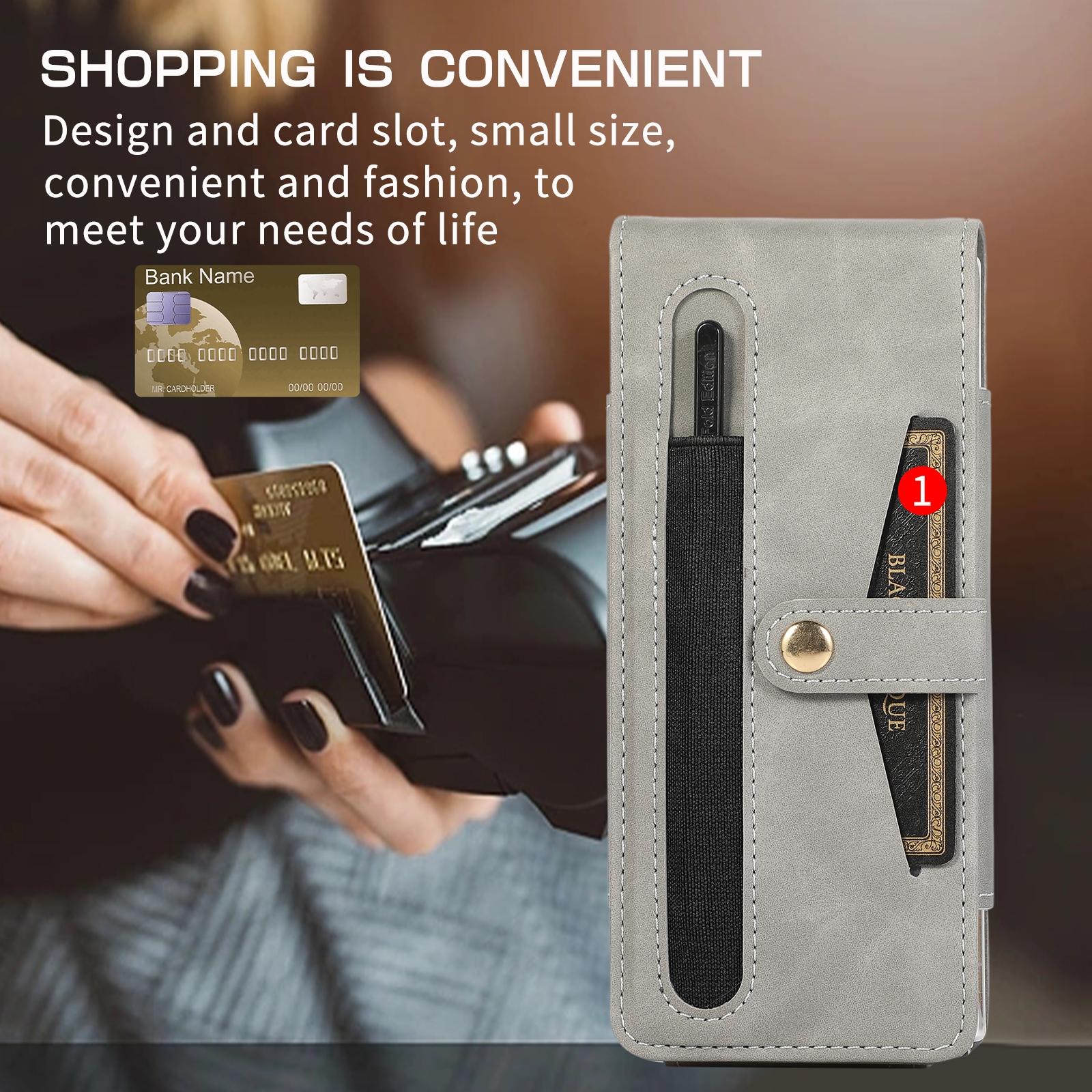 V562-A309974600ADE-202503211441-07 For Samsung Galaxy Z Fold4 5G Shockproof Foldable Leather Case With Stylus - Purple - Image 8