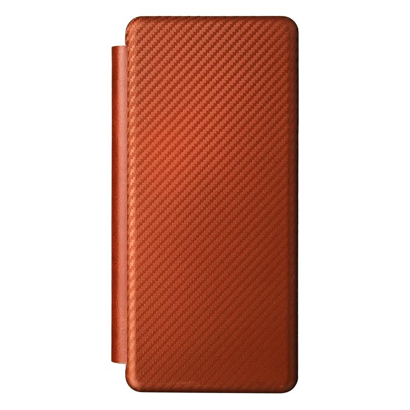 V562-A404995300ADE-202505291330-08 For Samsung Galaxy Z Fold4 5G Carbon Fiber Flip Leather Case - Pink - Image 9