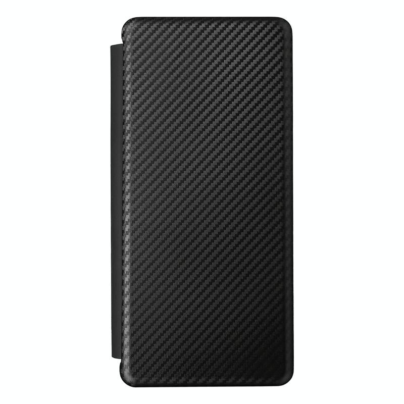 V562-A404995300ADE-202505291330-14 For Samsung Galaxy Z Fold4 5G Carbon Fiber Flip Leather Case - Pink - Image 15