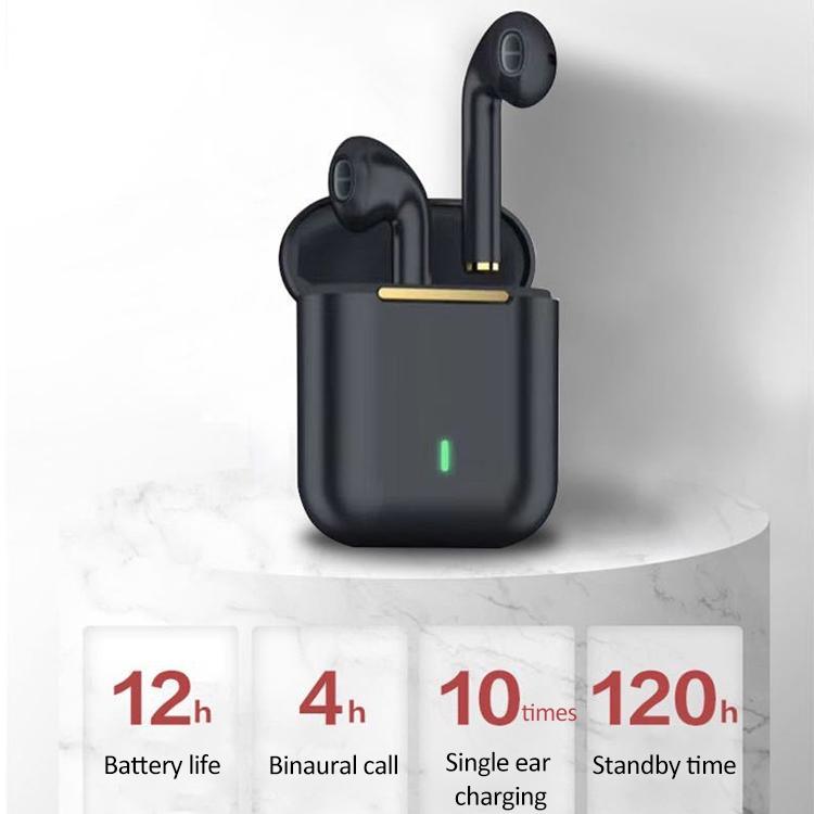 V562-B0182D6PI-202505211932-08 Wireless Binaural Bluetooth Earphones with Charging Box - J18 - Black - Image 9