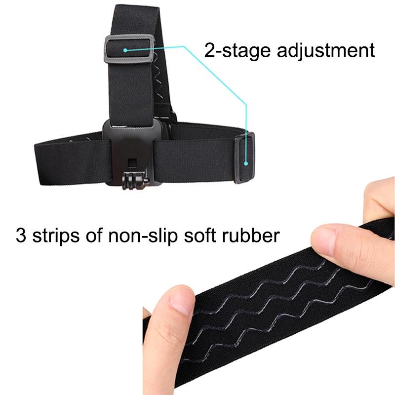 V562-B0461ACD-202503062110-08 Adjustable Head Strap with Phone Clamp for Gopro and Action Cameras - Image 9