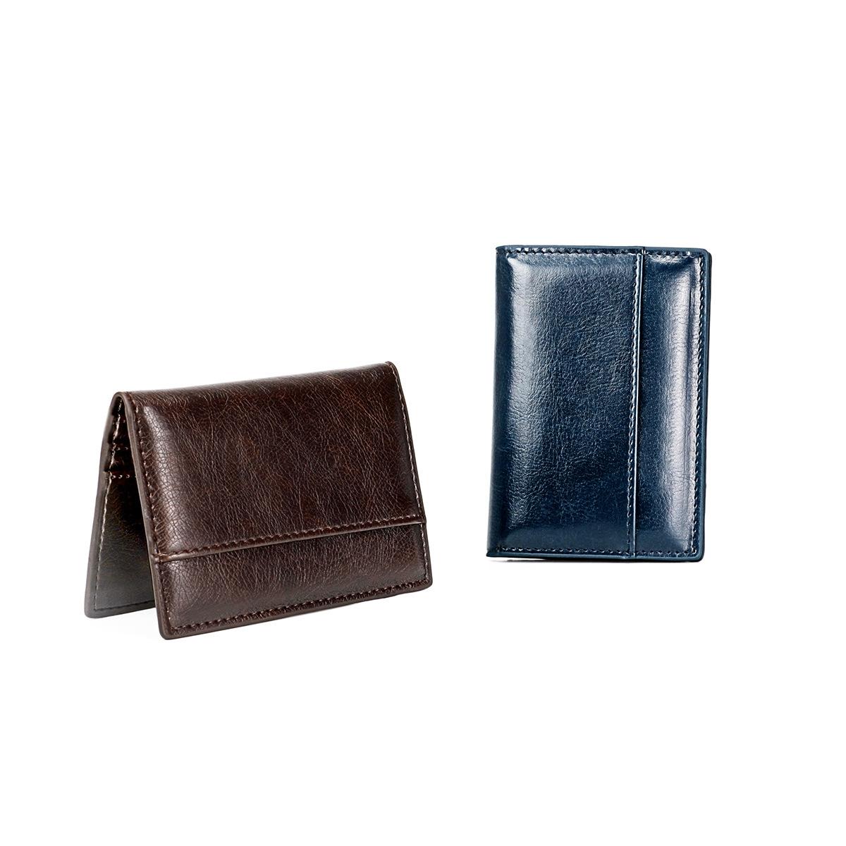V562-B100198200ADE-202503280306-05 Ultra Thin Pu Leather Card Holder Mini - Blue - Image 6
