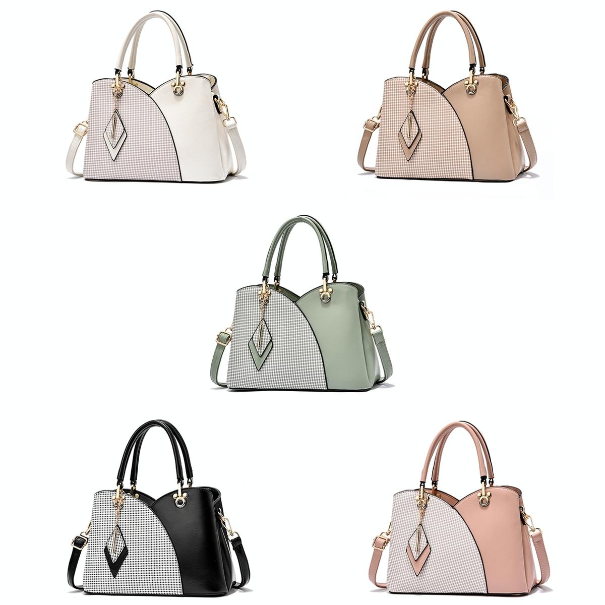 V562-B1004522060DBT-202504251717-02 Spacious Texture Handbag - Large Capacity - Khaki - Image 3