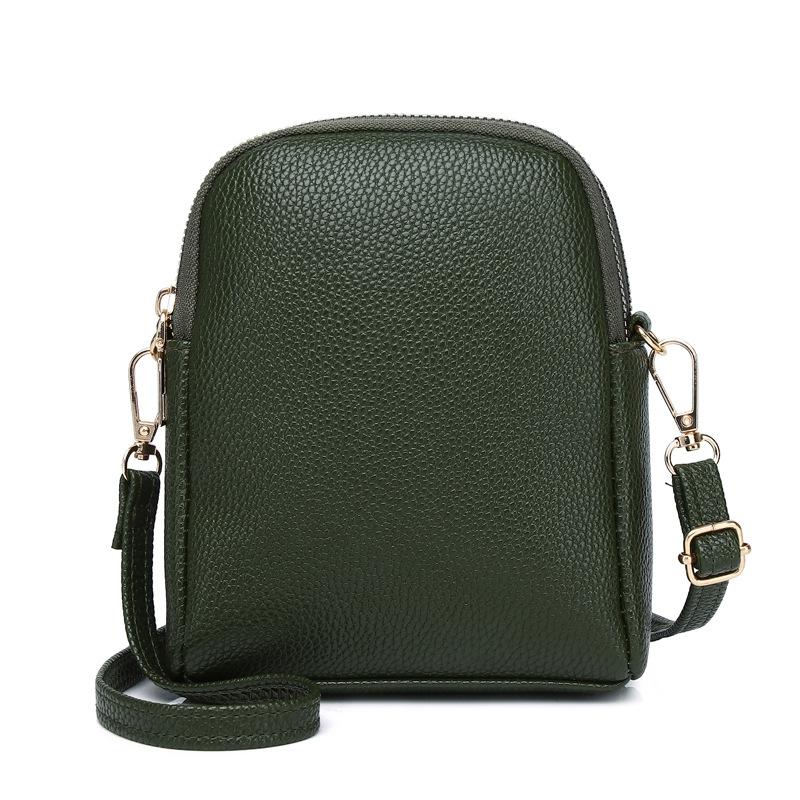 V562-B1006092060DBT-202505191521-00 Iitchi Pattern Crossbody Bag For Ladies Fits Cell Phone - Green - Image 1