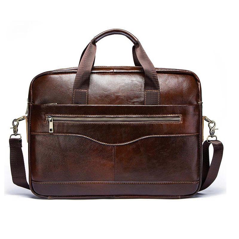 V562-B1010293060DBT-202505191532-00 Retro Leather Messenger Bag For Men - Brown - Image 1