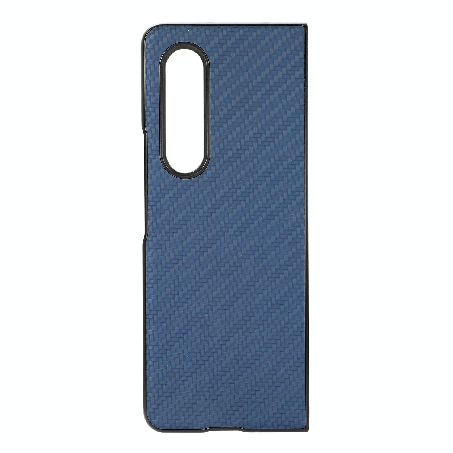 V562-B101470300ADE-202504292045-03 For Samsung Galaxy z Fold4 5G Carbon Fiber Texture Leather Phone Case - Pu Material - Red - Image 4