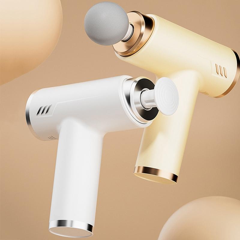 V562-B1020474060DBT-221657-02 Silent Fascia Gun For Muscle Relaxation - High Frequency Vibration Massager - Khaki - Image 3