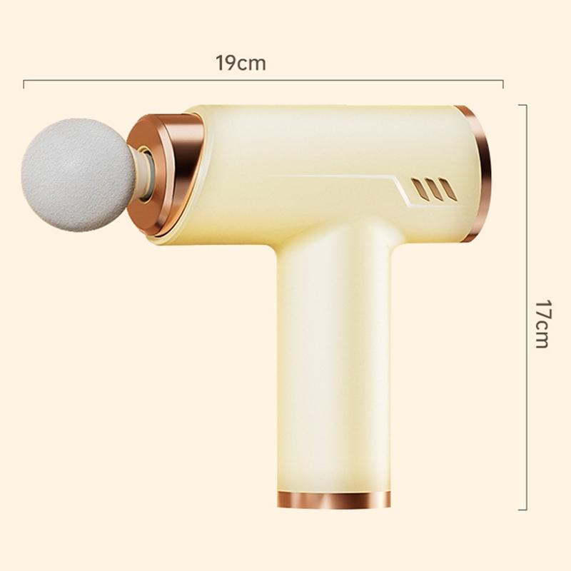 V562-B1020474060DBT-221657-03 Silent Fascia Gun For Muscle Relaxation - High Frequency Vibration Massager - Khaki - Image 4