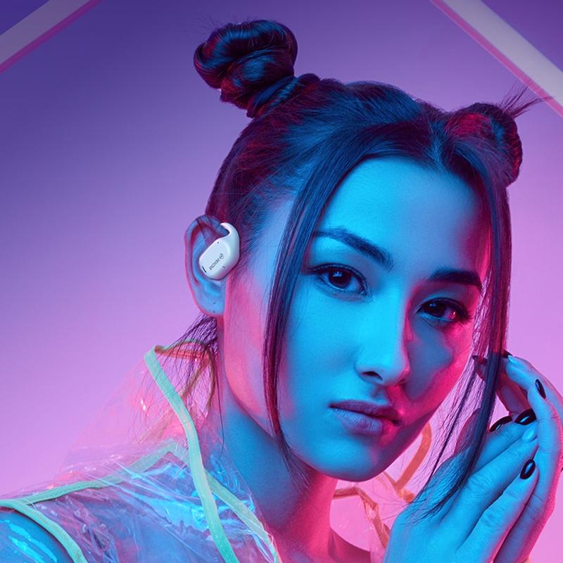 V562-B102328400ADE-202505221952-11 Wireless Bluetooth Earphone - Wk Va15 Air Conduction - Ear Hanging - White - Image 12