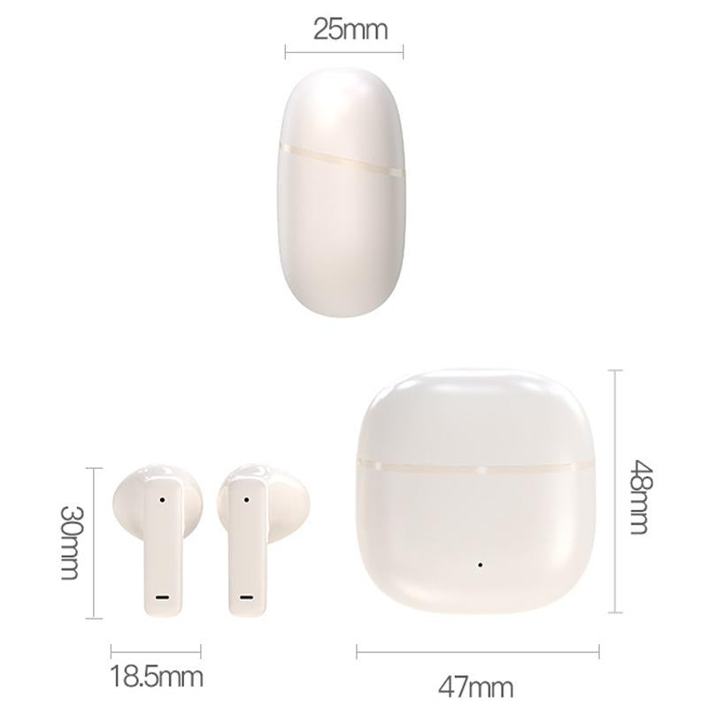 V562-B1032484060DBT-202505221951-02 Wireless Bluetooth Earphones with Hd Noise Reduction for Gaming and Sports - White - Image 3