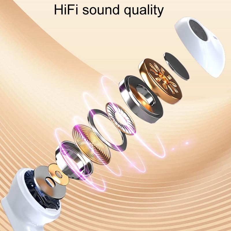 V562-B1032484060DBT-202505221951-04 Wireless Bluetooth Earphones with Hd Noise Reduction for Gaming and Sports - White - Image 5