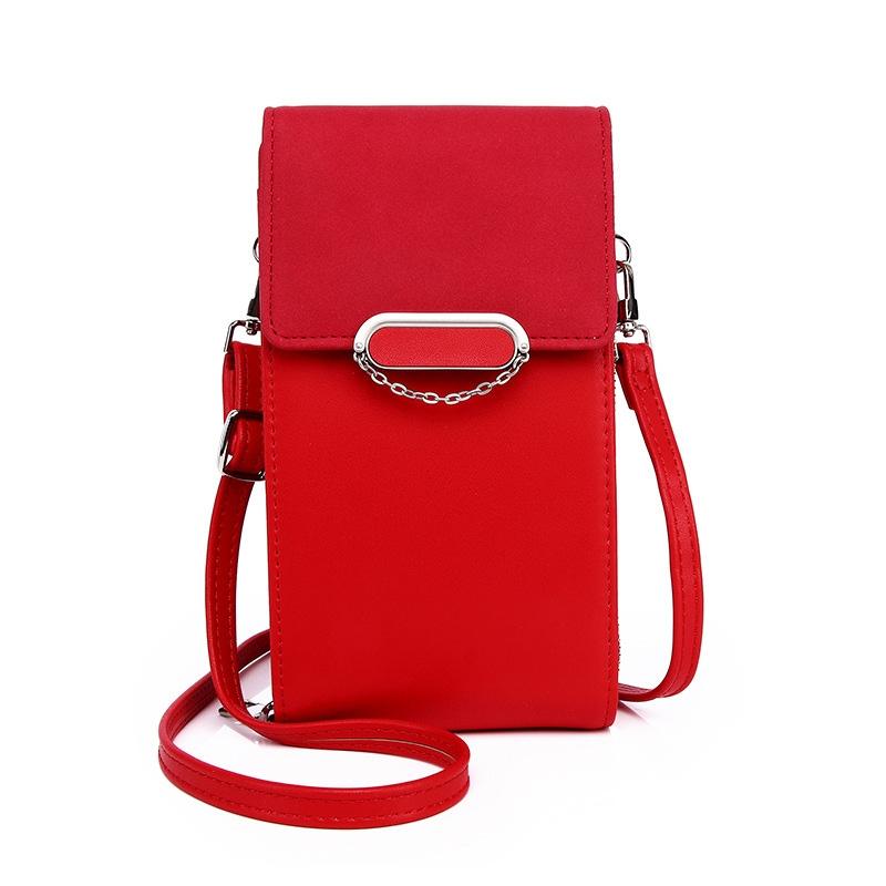 V562-B1035501060DBT-202505191645-00 Large Capacity Pu Leather Shoulder Bag For Women - Red - Image 1