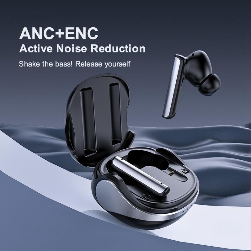 V562-B105185600ADE-202505222017-02 Wireless Anc Bluetooth Earphones - Active Noise Reduction - White - Image 3