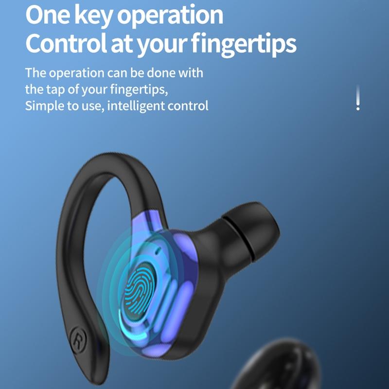 V562-B1055053060DBT-202505261728-03 Wireless Bluetooth Earphones with Charging Case - F8 - Blue Single Ear - Image 4
