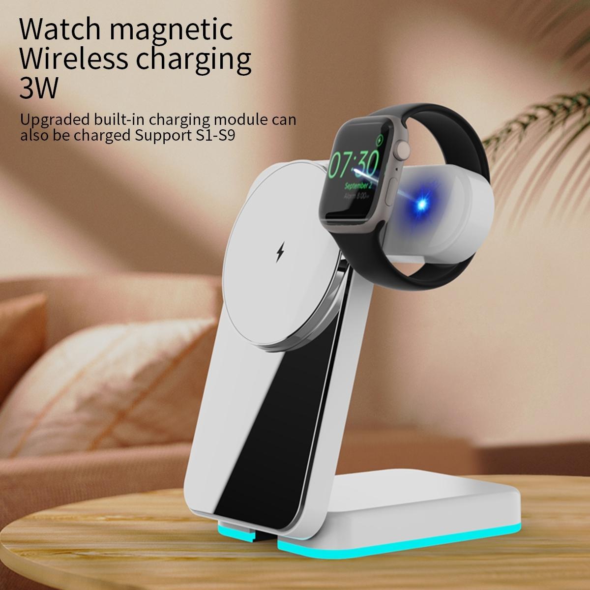 V562-B105591700ADE-202504211915-12 Foldable 3 In 1 Rgb Led Wireless Charger - White - Image 13