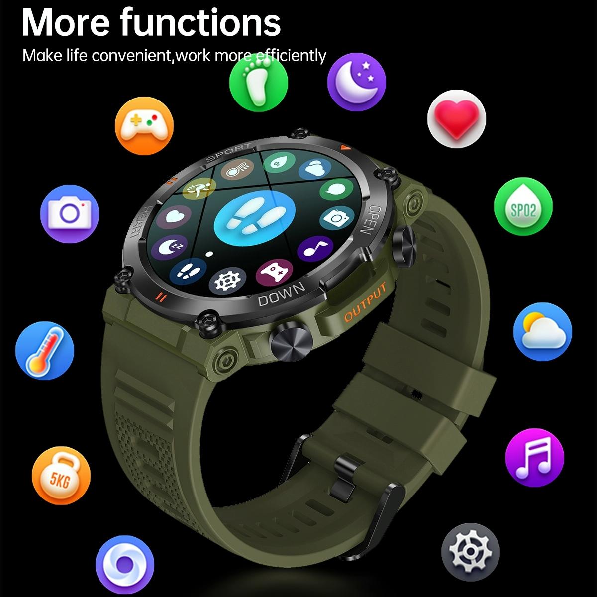 V562-B105822400ADE-202504252215-11 Smart Heart Rate And Blood Pressure Wristband - Monitor - Khaki - Image 12