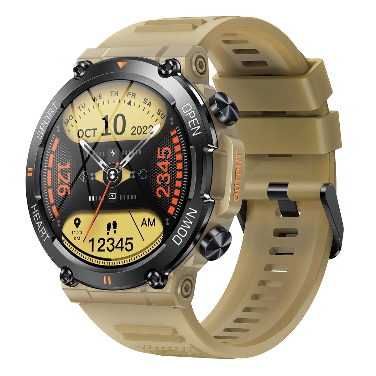 V562-B105822400ADE-202504252215-13 Smart Heart Rate And Blood Pressure Wristband - Monitor - Khaki - Image 14