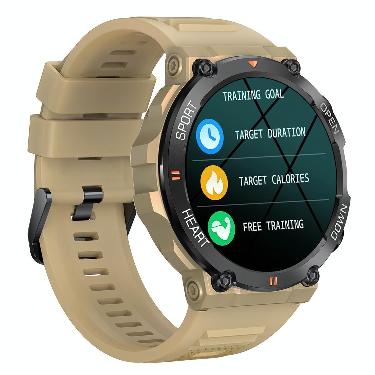V562-B105822400ADE-202504252215-14 Smart Heart Rate And Blood Pressure Wristband - Monitor - Khaki - Image 15