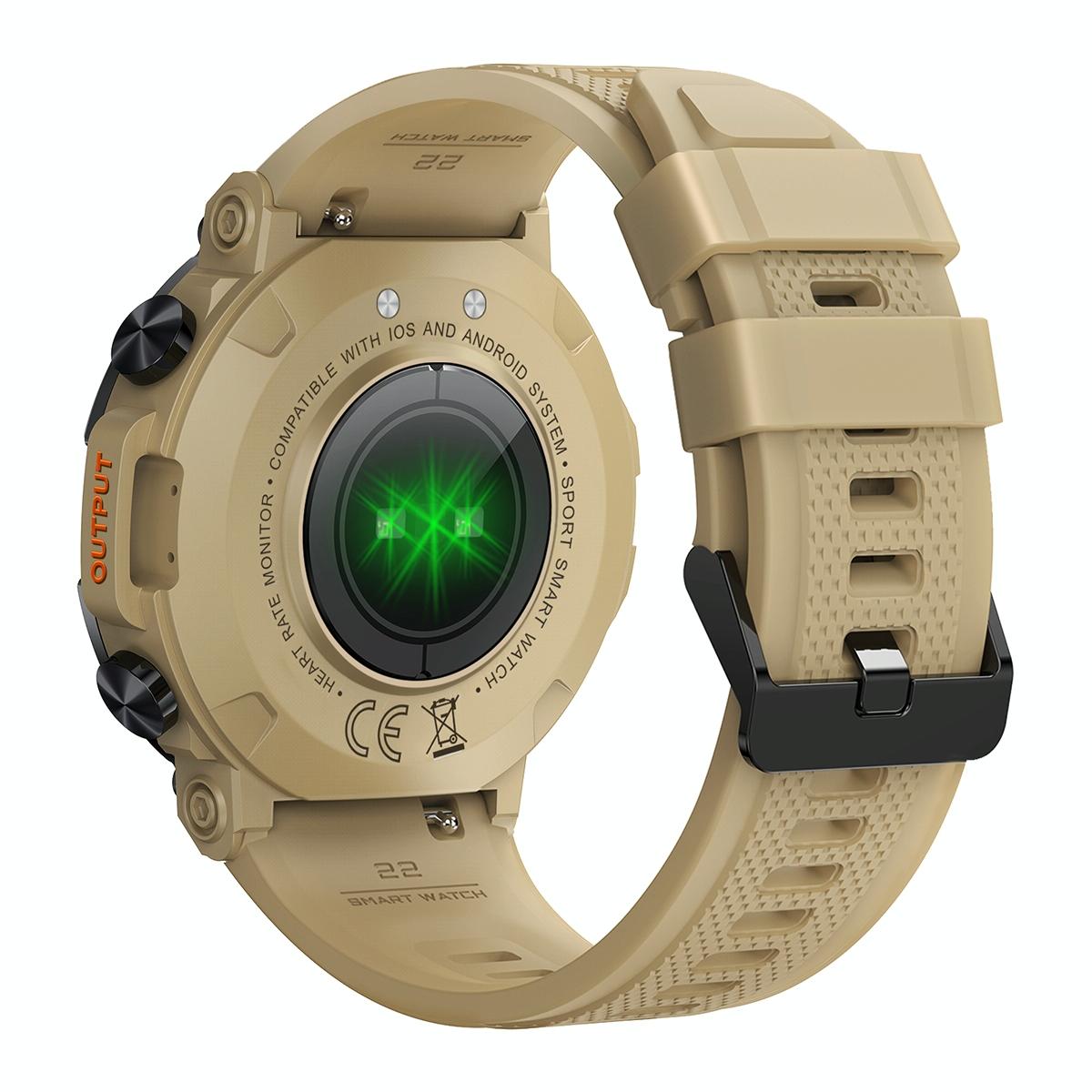 V562-B105822400ADE-202504252215-15 Smart Heart Rate And Blood Pressure Wristband - Monitor - Khaki - Image 16