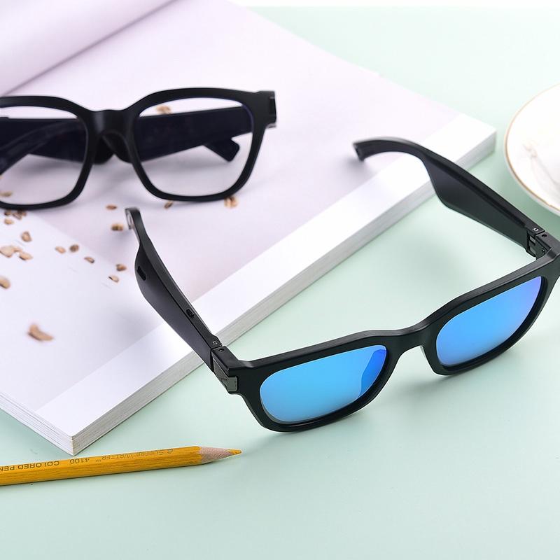 V562-B1060668450DBT-202505261808-04 Waterproof Bluetooth Glasses Earphone - Mini Binaural Smart Call - Blue - Image 5
