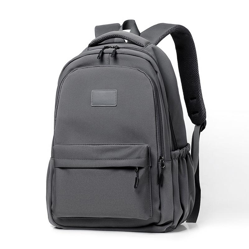 V562-B1060815060DBT-202505191615-00 Versatile Solid Backpack For Teens & Adults - Gray - Image 1