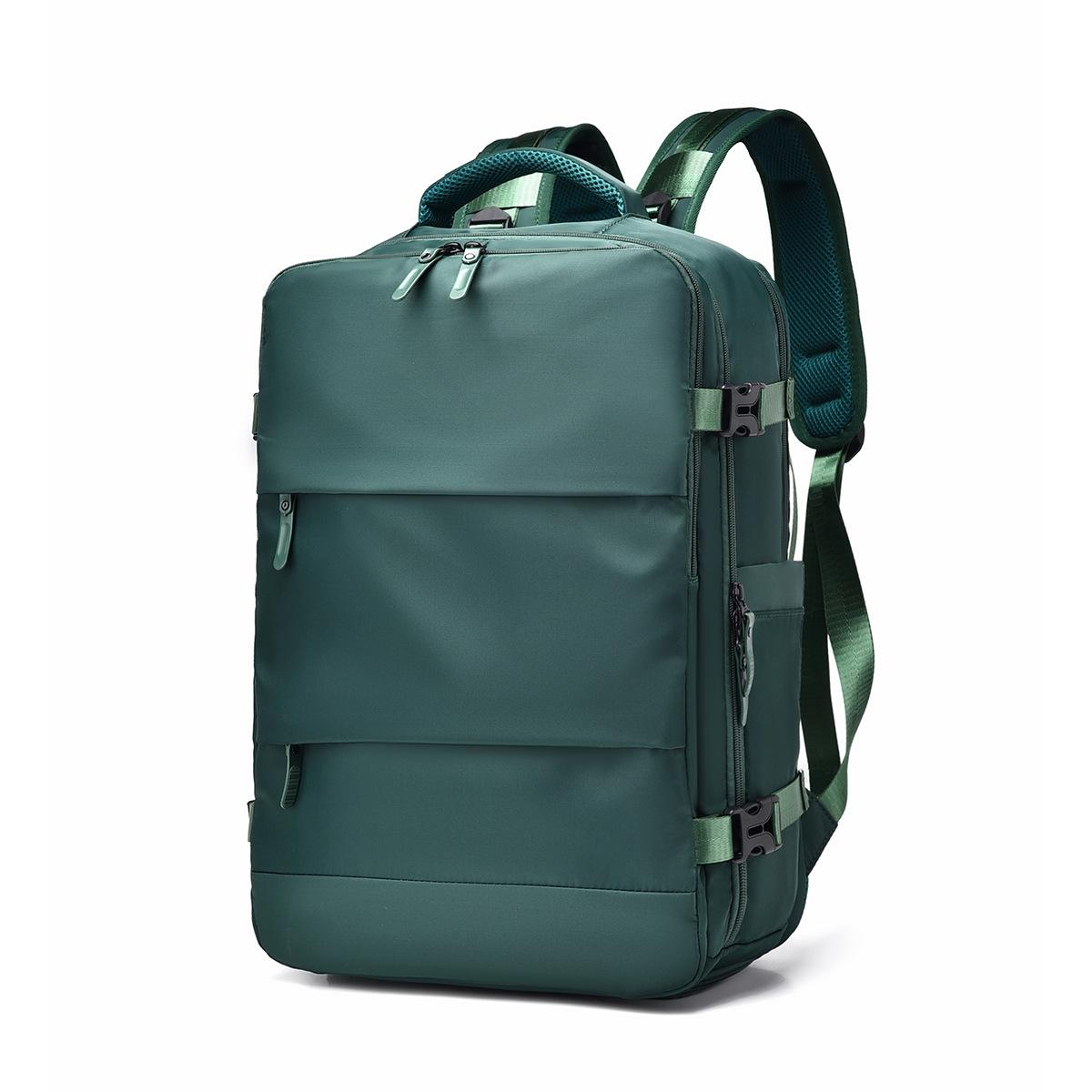V562-B1062525060DBT-202505191617-00 Spacious Business Travel Backpack Fits Laptop - Green - Image 1