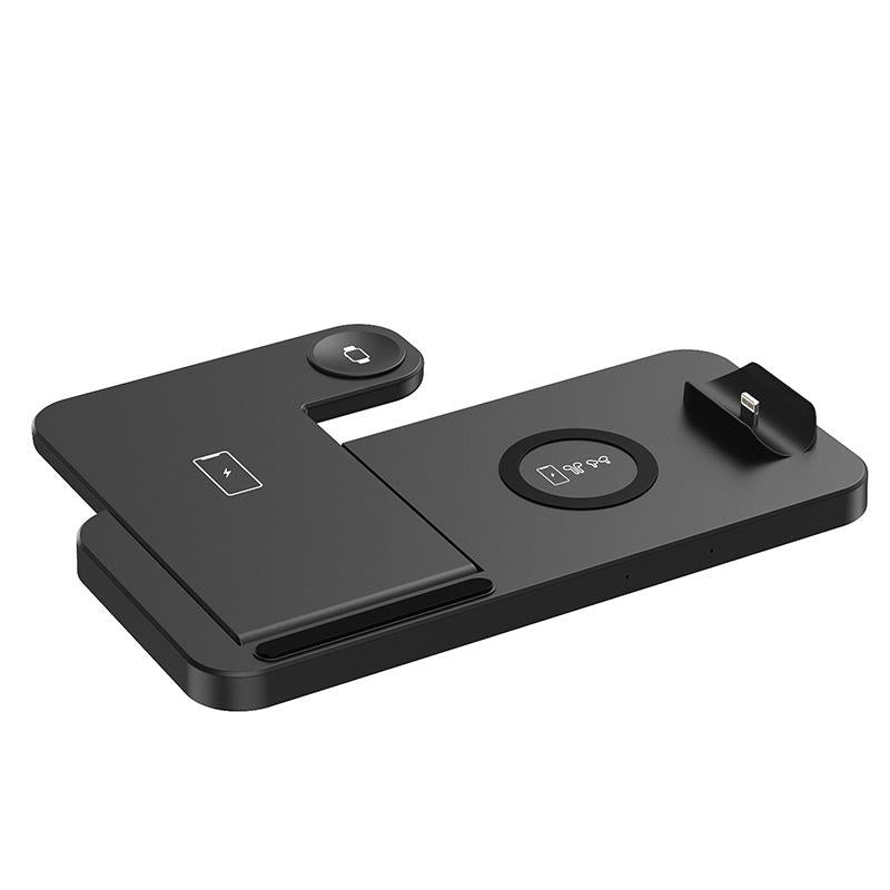 V562-B1069234060DBT-202504212046-04 Foldable 4 In 1 Wireless Charger For Mobile Devices - White - Image 5