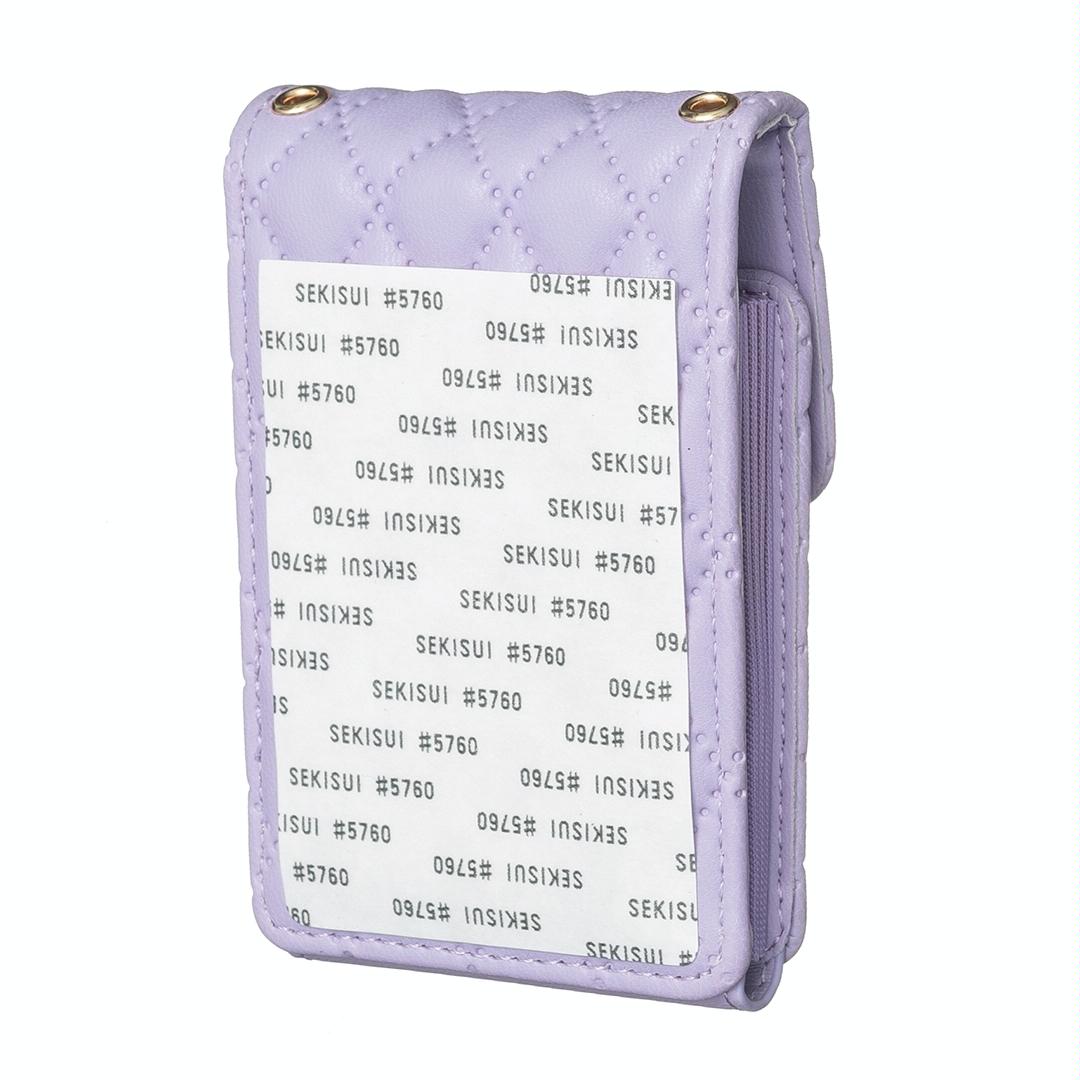 V562-B107339400ADE-202503281915-03 Vertical Card Bag With Metal Buckle For Mobile Phones - Pink - Image 4