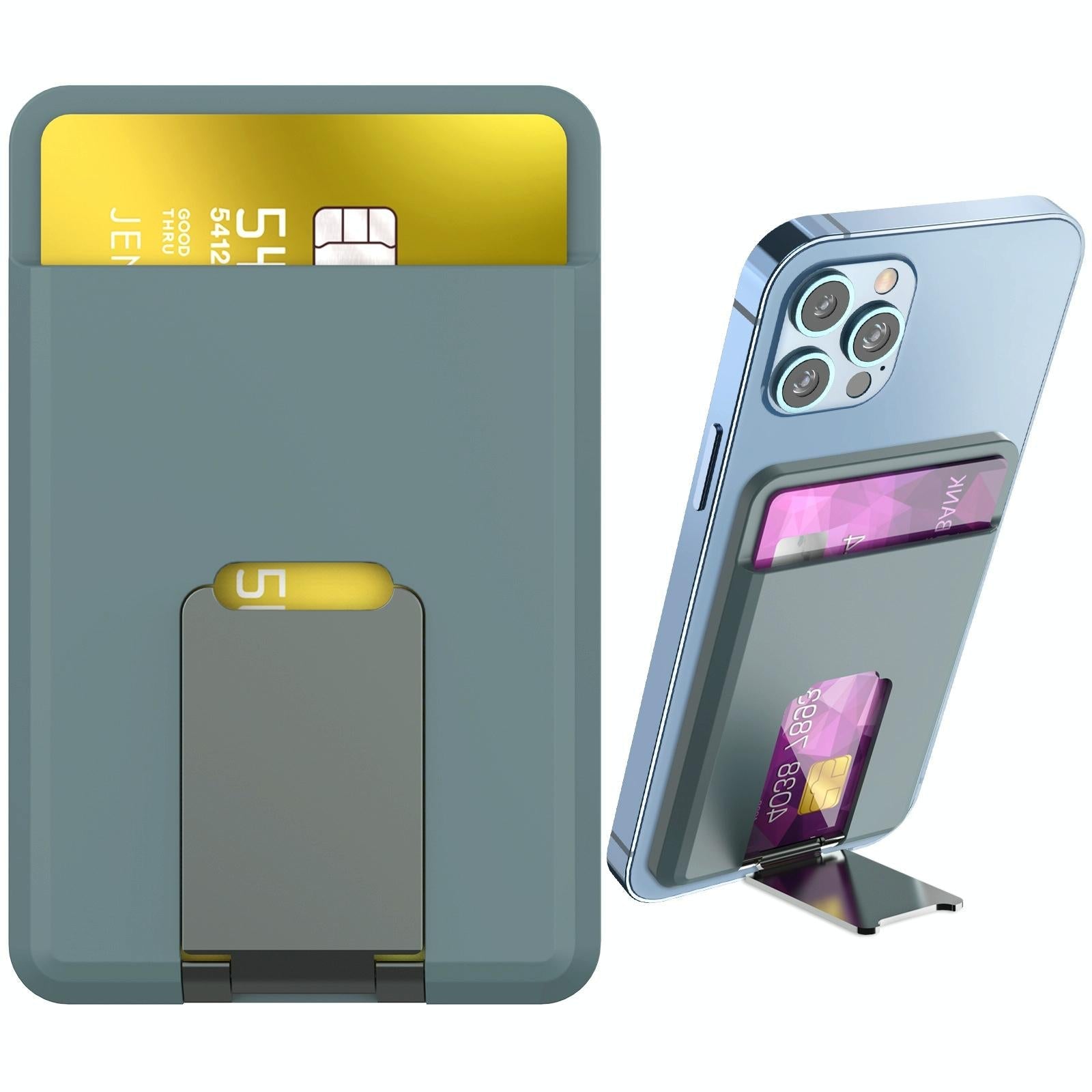 V562-B1073853060DBT-202503280212-14 Universal Mobile Phone Card Holder Organizer Bag - Dark Blue - Image 15