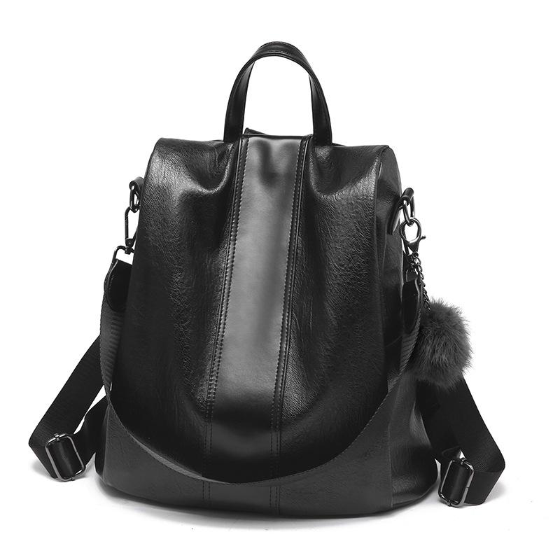V562-B1074232060DBT-202505271308-02 Stylish Vintage Leather Backpack for Women - Chic Design - Khaki - Image 3