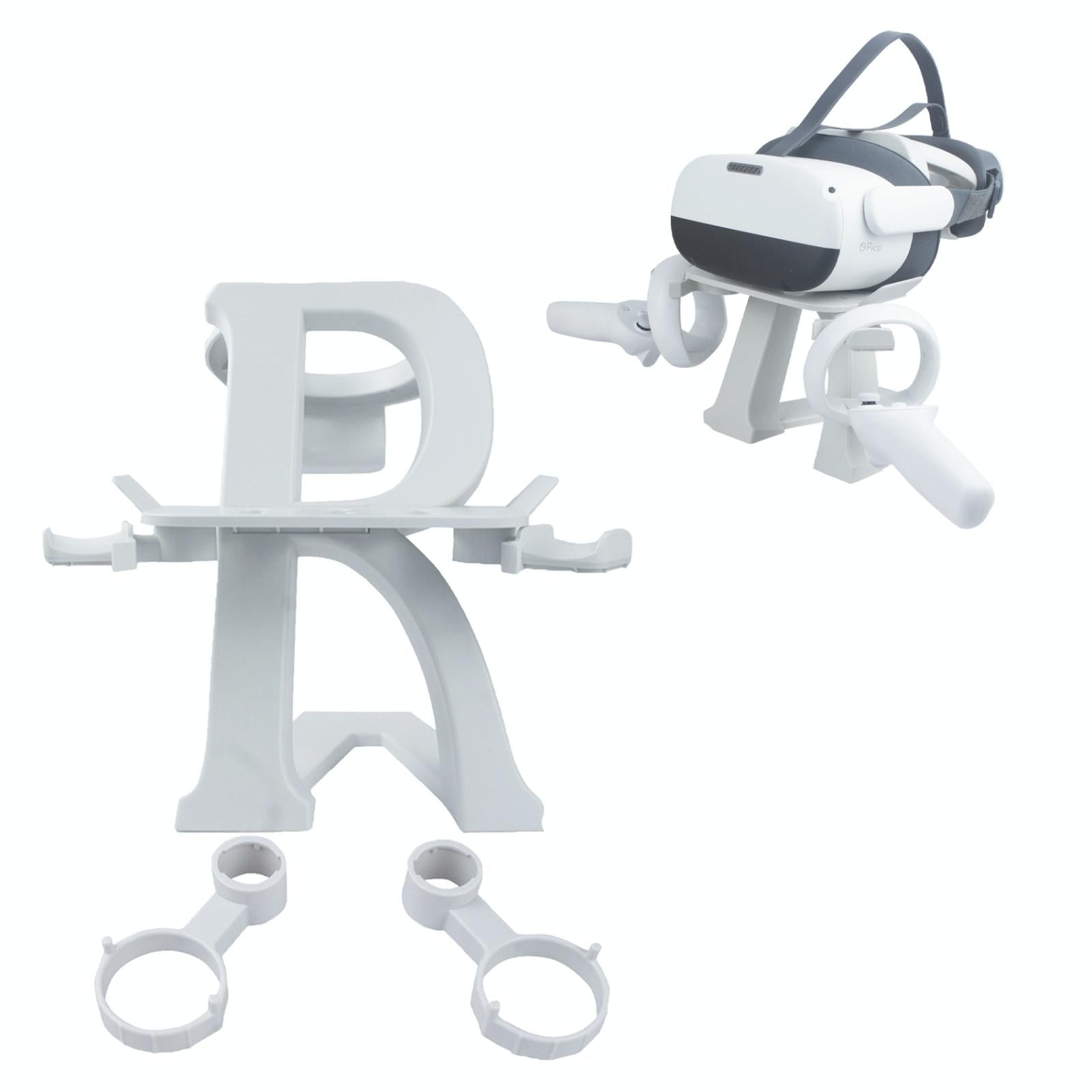 V562-B1075423060DBT-202503052036-00 Universal Vr Headset Stand for Meta Quest 2 - Display your Device - White - Image 1