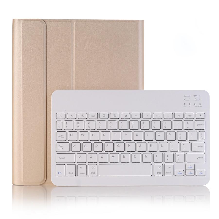V562-B107730400ADE-202504291847-05 Bluetooth Keyboard Leather Tablet Case For Ipad Air 3 / Pro 10.5 / 10.2 - Detachable - Dark Blue - Image 6