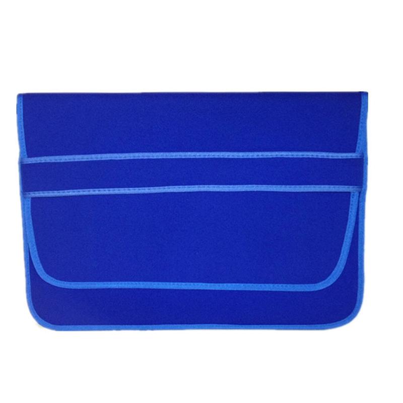 V562-B1078923060DBT-202502282135-00 Horizontal Flap Clutch Bag with Neoprene Laptop Lining - Blue - 12 Inch - Image 1