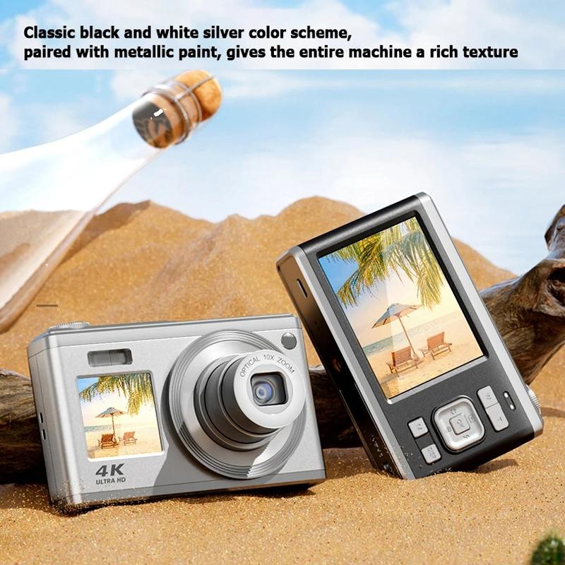 V562-B1080164060DBT-222171-10 4K Hd Optical Zoom Digital Camera 60Mp Dual Screen Selfie Camera No Memory - White - Image 11