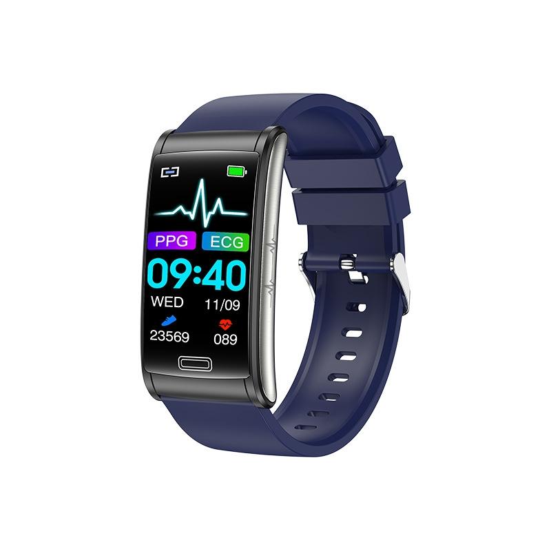 V562-B108101200AYS-226292-00 Smart Watch With Heart Rate And Blood Pressure Monitoring - Colour Screen - Blue - Image 1
