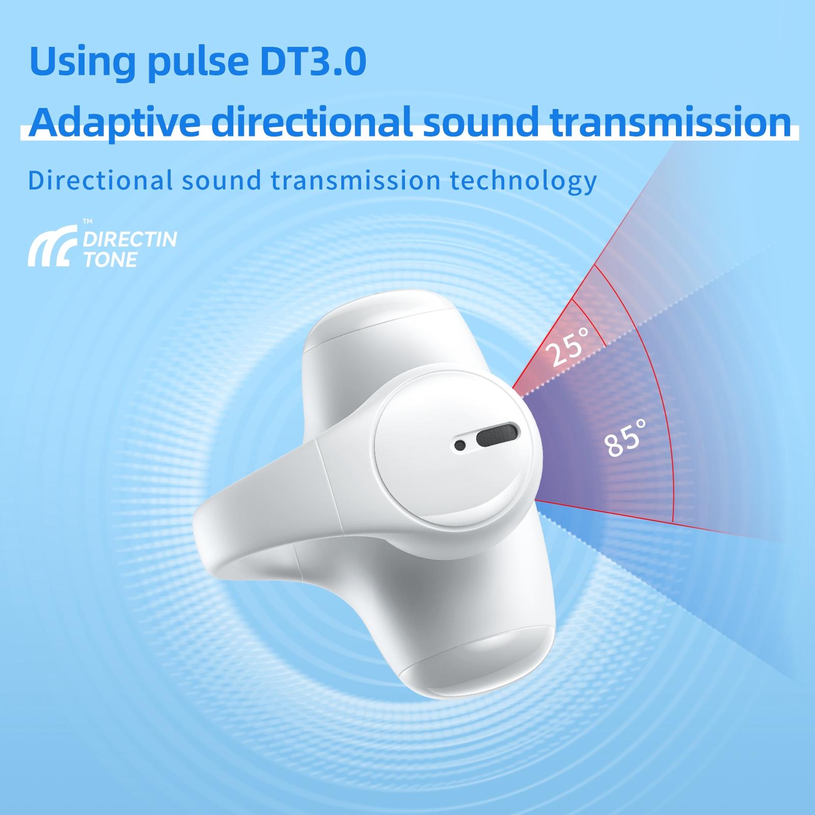 V562-B108128500ADE-202505261753-03 Wireless Bluetooth Earphone - Ear-mounted T306 - White - Image 4