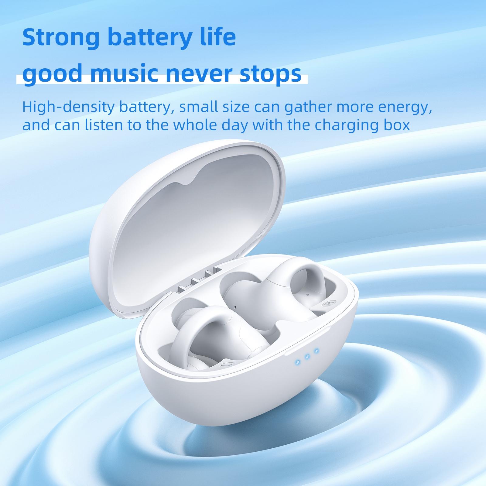 V562-B108128500ADE-202505261753-06 Wireless Bluetooth Earphone - Ear-mounted T306 - White - Image 7