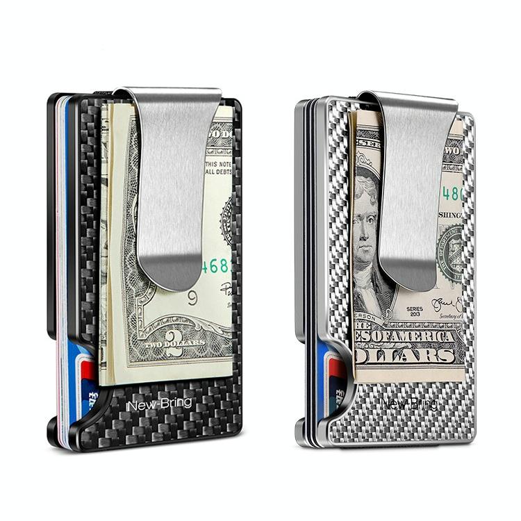 V562-B1084477850DBT-202503280212-03 Ultra Thin Rfid Carbon Fiber Wallet For Men Anti Theft Card Holder - Black - Image 4