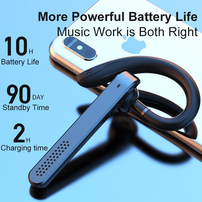 V562-B108475600ADE-202505261715-05 Wireless Bluetooth Earphone with Noise Reduction - Ear-mounted - Silver - Image 6