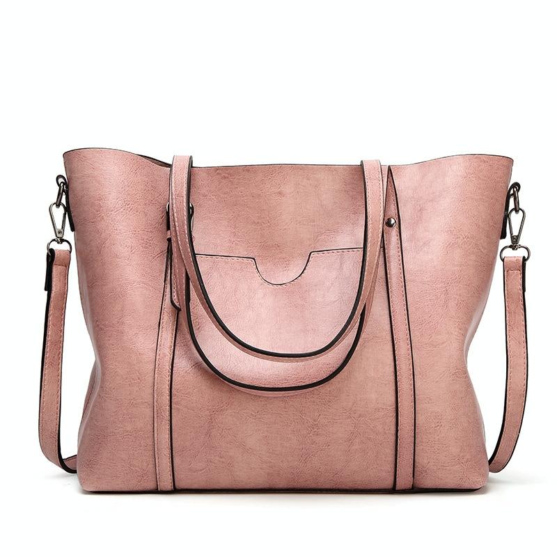 V562-B1087371060DBT-202503041341-09 Stylish All-match Leather Handbag - Wax Finish - Khaki - Image 10