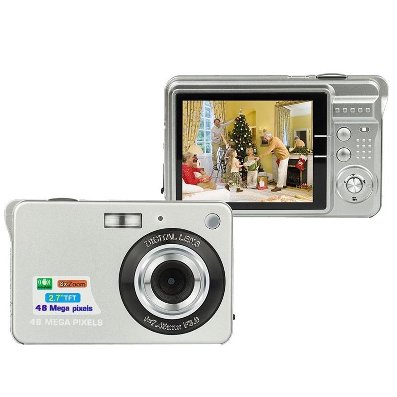 V562-B1087492060DBT-221191-01 Compact Digital Camera For Daily Photos And Videos - Ideal For Students - Silver - Image 2