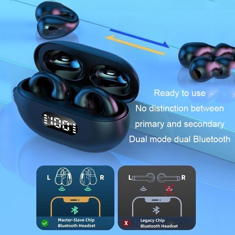 V562-B1098693060DBT-202505261847-06 Wireless Noise-cancelling Bluetooth Earbuds with Led Display - Khaki - Image 7