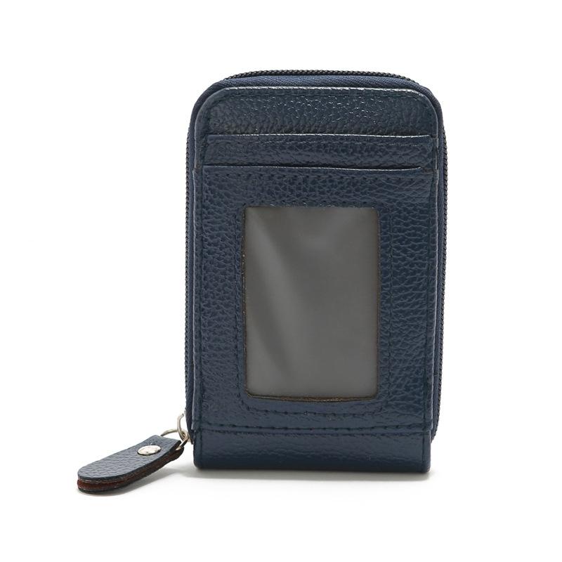 V562-B1099965950DBT-202503280217-08 Woven Mini Coin Purse For Ladies Student Id & Card Holder - Navy Blue - Image 9