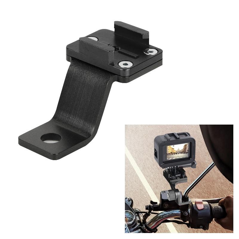 V562-B1121ATOM-202505211953-00 Universal Alloy Handlebar Phone Mount for Sport Cameras - Black - Image 1