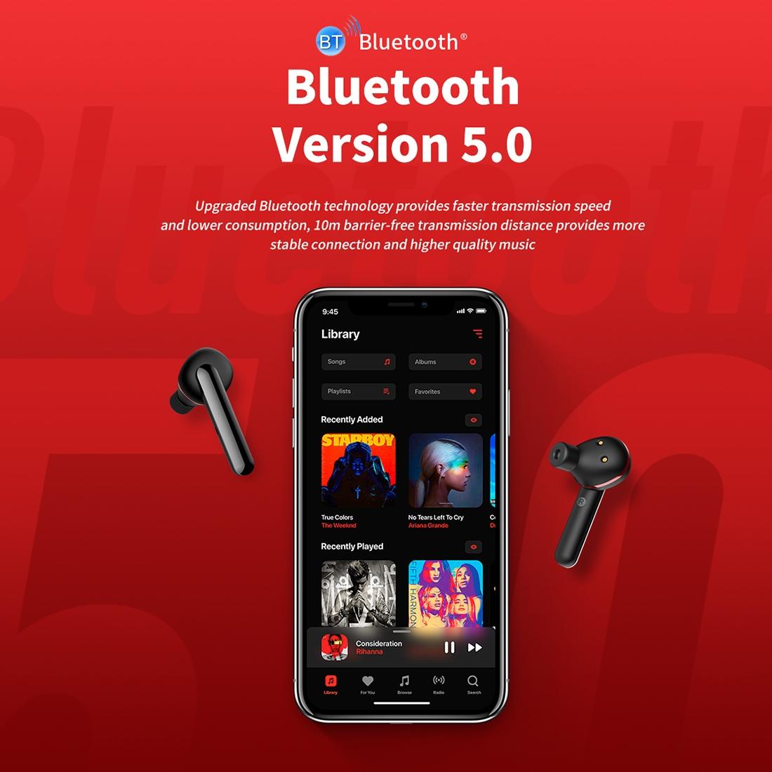 V562-B1295SXPI-202503062050-14 Waterproof Wireless Bluetooth Earphones - Stereo 5.0 - Black - Image 15